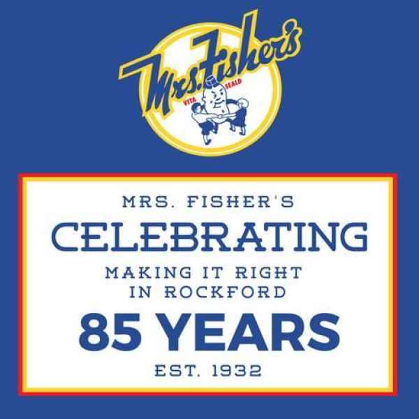 Sign showing 85 years celebration